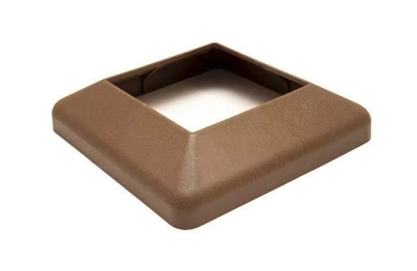 Крышка нижняя ПВХ для столба Deckart 100х100 Шоколад купить в Одинцово