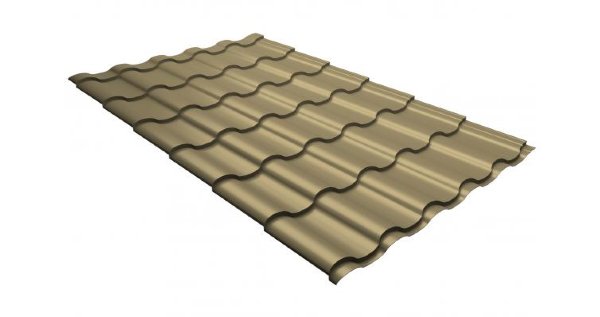 Металлочерепица кредо 0,45 PE RAL 1014 слоновая кость купить в Одинцово