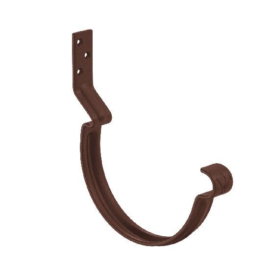 Водосток Aquasistem, Система 125x90 -  Крюк крепления желоба короткий RAL 8017 Коричневый matt купить в Одинцово