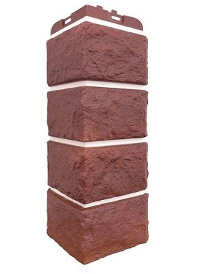 Угол наружный Grand Line Колотый Камень Корица, Шов белый купить в Одинцово