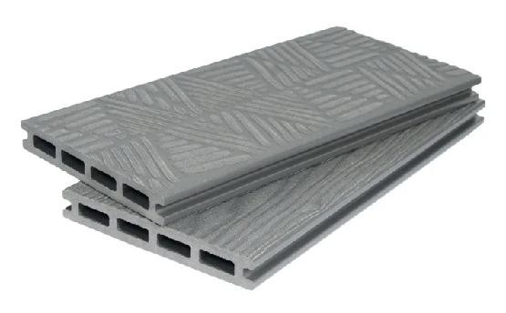 Террасная доска ДПК POLIVAN GROUP 3D+3D NEW пустотелая двухсторонняя DENPASAR Серый купить в Одинцово