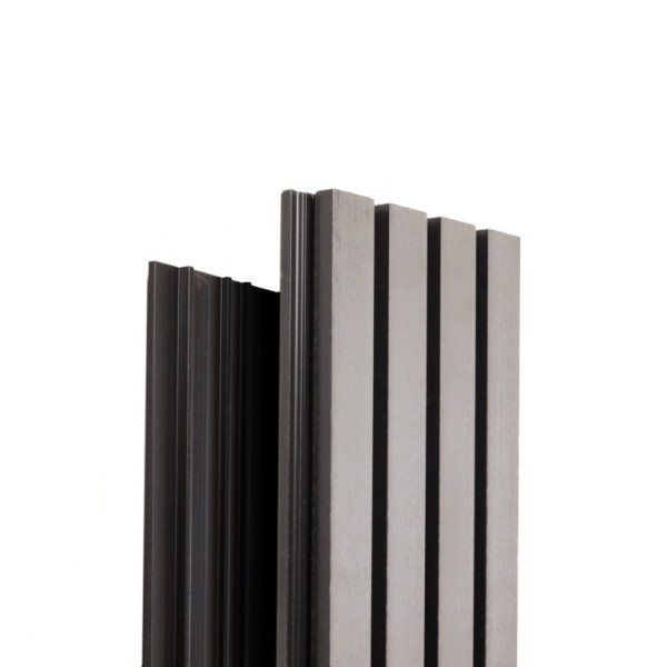 Фасадная доска Ecodecking Техно реечная 200х26х3000 Серый купить в Одинцово