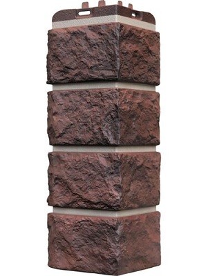 Угол наружный Grand Line Колотый Камень Кофе, Шов темно-бежевый купить в Одинцово