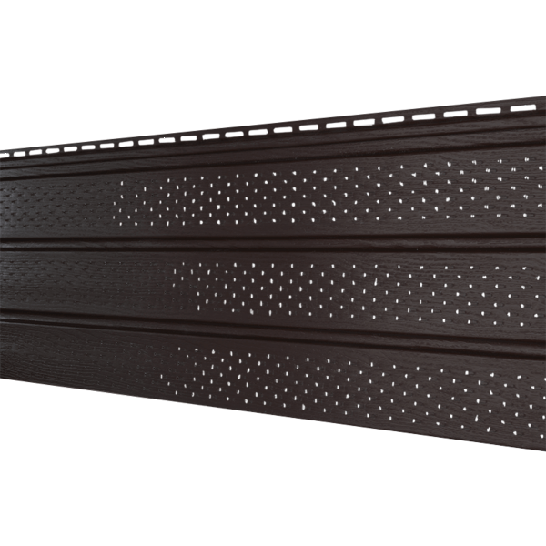 Софит Ю-Пласт Классический, бс полной перфорацией коричневый купить в Одинцово