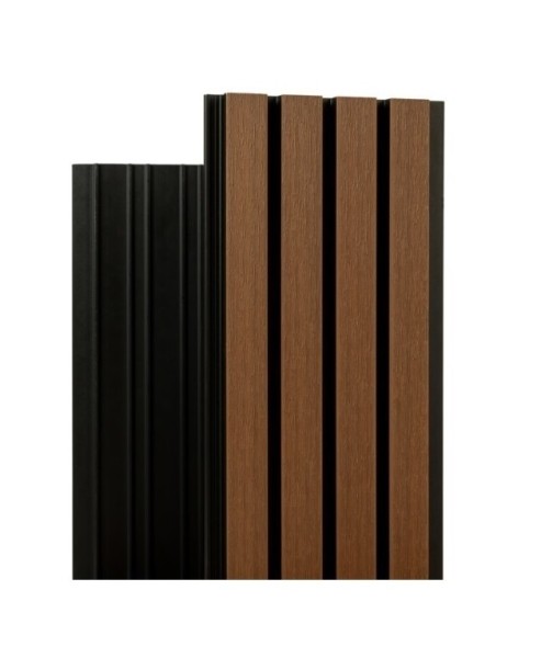 Фасадная реечная панель Ecodecking Скай коэкструзия 200х20х3000 Тик купить в Одинцово