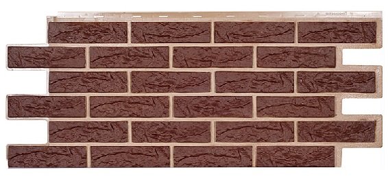 Фасадная панель Техоснастка, Лондон Брик, Коричневый купить в Одинцово