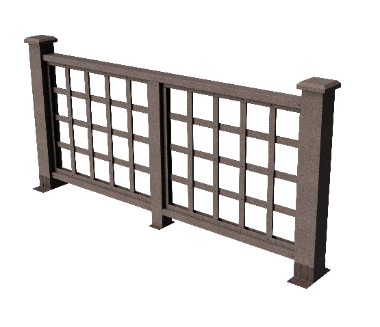 Ограждения декоративное ДПК GRINDERDECO Дувр венге купить в Одинцово