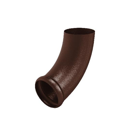 Водосток Aquasistem, Система 125x90 - Отвод трубы декоративный RAL 8017 Коричневый matt купить в Одинцово