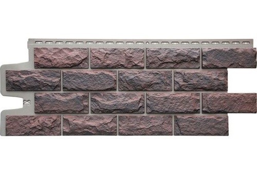 Фасадные панели Grand Line Колотый Камень Кофе, Шов тёмно-бежевый купить в Одинцово