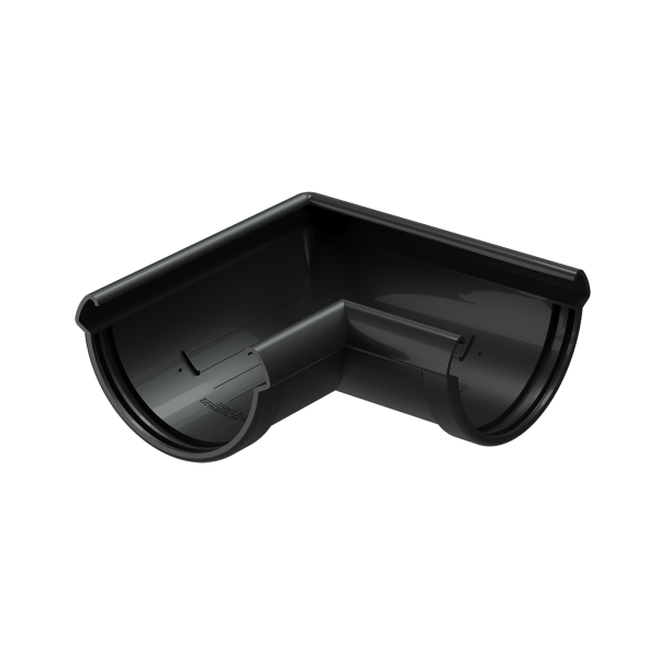 Угол желоба 90° Docke Lux ПВХ - Карбон купить в Одинцово