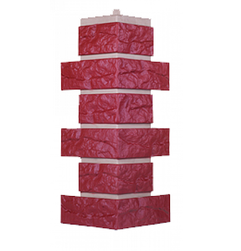 Угол T-Сайдинг-Кирпич Лондон Брик Бордовый купить в Одинцово