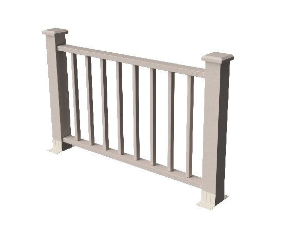 Ограждения декоративное ДПК GRINDERDECO Альма 1500 со скрытым крепежом выбеленый дуб купить в Одинцово