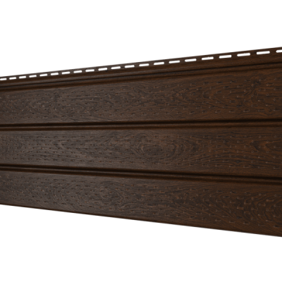 Софит Ю-Пласт с полной перфорацией, Орех тёмный