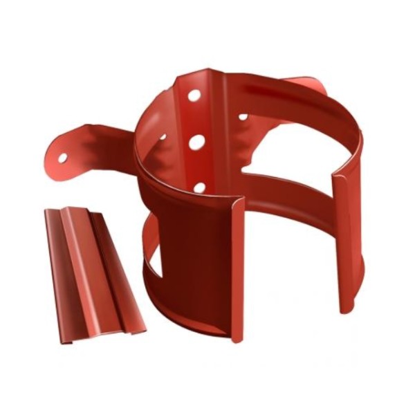 Водосток Grand Line 125x90 – Хомут трубы (на дерево) RAL 8004 купить в Одинцово