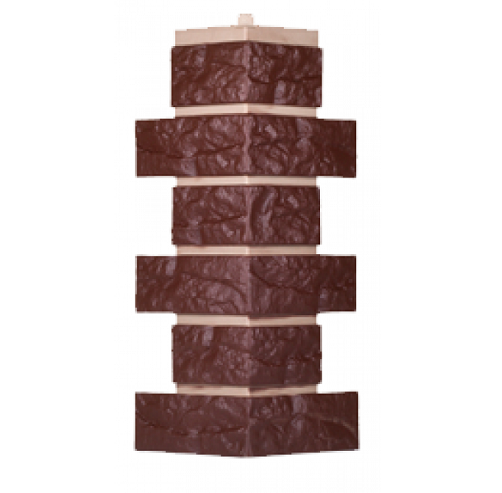 Угол T-Сайдинг-Кирпич Лондон Брик Коричневый купить в Одинцово