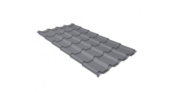 Металлочерепица камея 0,5 Satin RAL 7004 сигнальный серый купить в Одинцово