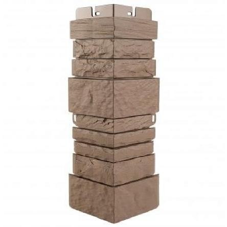 Угол наружный Альта-Профиль Скалистый камень ЭКО Терракотовый купить в Одинцово