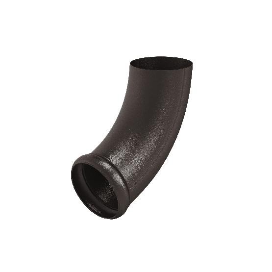 Водосток Aquasistem, Система 125x90 - Отвод трубы декорированный RR 32 Тёмно-коричневый matt купить в Одинцово