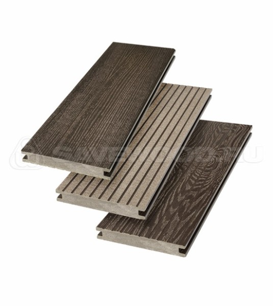 Террасная доска SW Fraxinus (R) полнотелая «SaveWood» Темно-коричневый купить в Одинцово