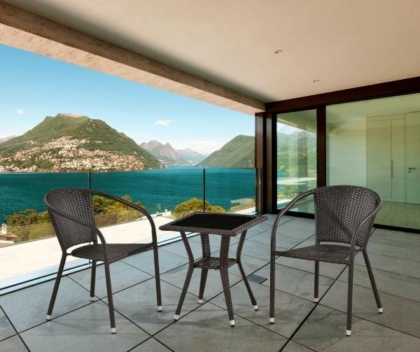 Комплект плетеной мебели AFINA из иск. ротанга T25A/Y137C-W53 Brown 2Pcs купить в Одинцово