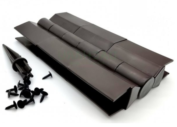 Угловой (стыковочный) шарнир для грядкок ДПК 225мм чёрный купить в Одинцово