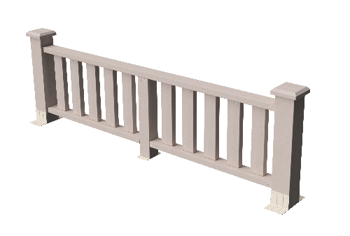 Ограждения декоративное ДПК GRINDERDECO Эрес выбеленый дуб купить в Одинцово