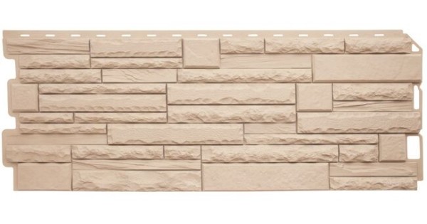 Фасадная панель Альта-Профиль Скалистый камень ЭКО Кремовый купить в Одинцово