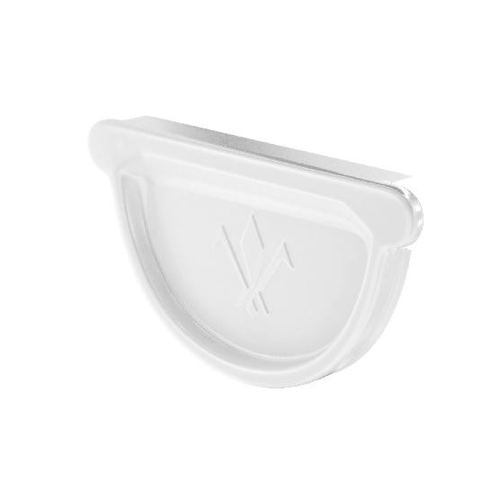 Водосток Aquasistem, система 125x90 - Заглушка универсальная с резиновым уплотнителем RR 20 Белый купить в Одинцово