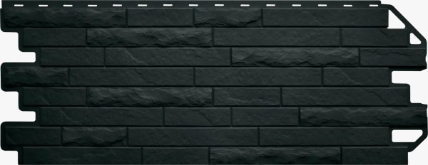 Фасадная панель Цокольный сайдинг Альта-профиль Кирпич-Антик ЭКО Графит купить в Одинцово