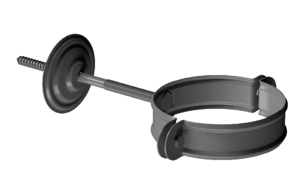 Хомут трубы D90 Döcke STAL PREMIUM Графит, (RAL 7024) купить в Одинцово