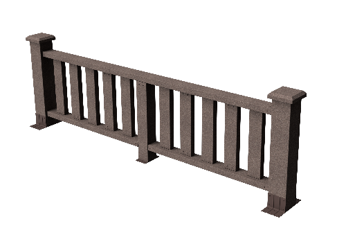 Ограждения декоративное ДПК GRINDERDECO Эрес венге купить в Одинцово