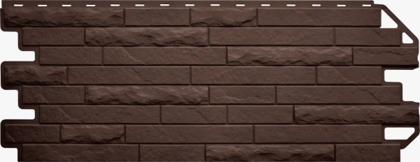 Фасадная панель Цокольный сайдинг Альта-профиль Кирпич-Антик ЭКО Коричневый купить в Одинцово