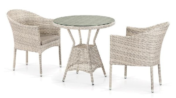 Комплект плетеной мебели AFINA из иск. ротанга T705ANT/Y350-W85 Latte 2Pcs купить в Одинцово