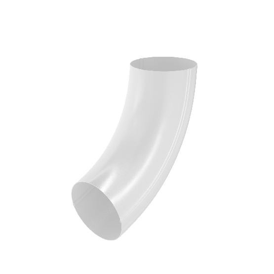 Водосток Aquasistem, система 150/100 - Колено трубы RAL 9003 Белый купить в Одинцово