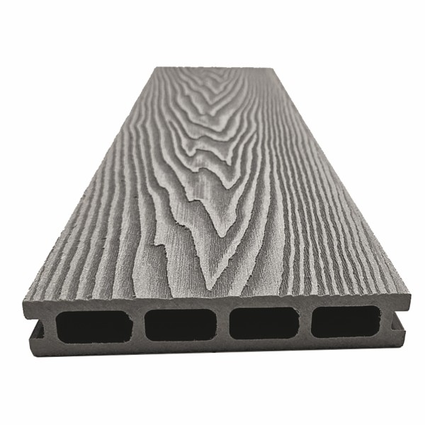 Террасная доская ДПК NanoWood Double 3D Серый купить в Одинцово