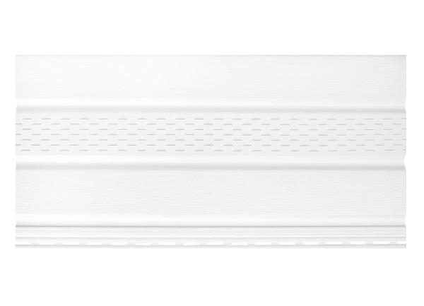 Софит к сайдингу ПЕРФОРАЦИЯ ПО ЦЕНТРУ TECOS БЕЛЫЙ купить в Одинцово