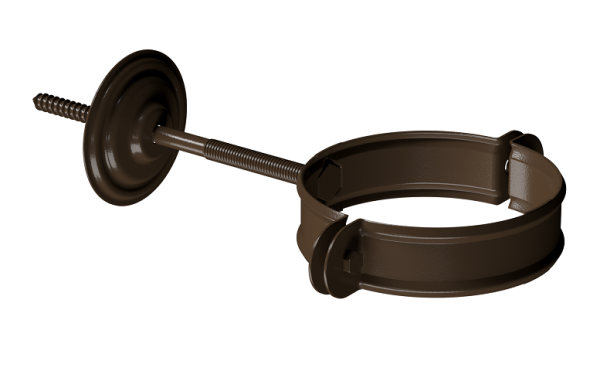 Хомут трубы D90 Döcke STAL PREMIUM Каштан, (RAL 8017) купить в Одинцово