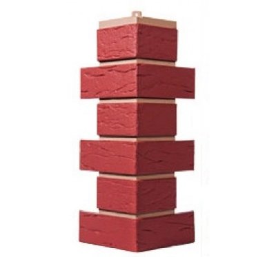 Угол T-Сайдинг-Кирпич Саман Бордо