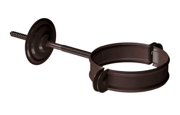Хомут трубы D90 Döcke STAL PREMIUM Шоколад, (RAL 8019) купить в Одинцово
