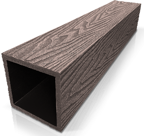 Столб ДПК 3D GardenParkett фактура дерева Венге купить в Одинцово