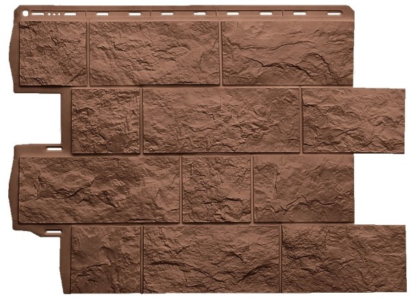 Фасадная панель Альта-Профиль Туф ЭКО Терракотовый купить в Одинцово