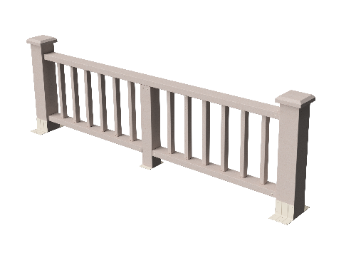 Ограждения декоративное ДПК GRINDERDECO Троя выбеленный дуб купить в Одинцово