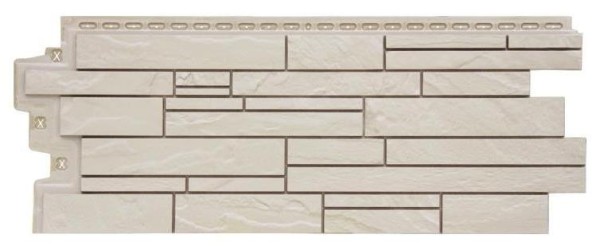 Фасадная панель Grand Line Скала Стандарт молочный купить в Одинцово