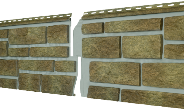 Фасадная панель Ю-пласт Стоун Хаус S-Lock Таганай вулканический купить в Одинцово