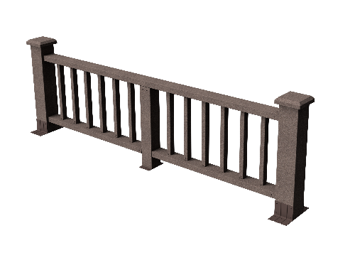 Ограждения декоративное ДПК GRINDERDECO Троя венге купить в Одинцово