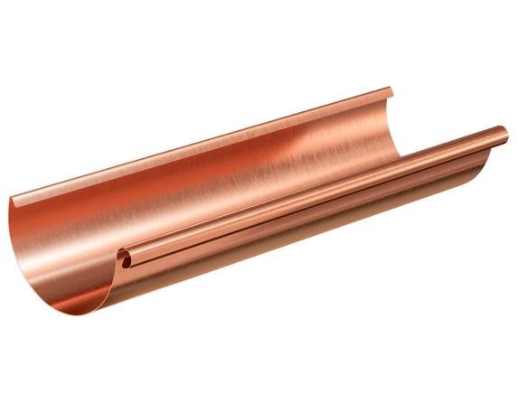 Водосток Aquasistem, система 150/100 - Желоб водосточный медный 3 метра купить в Одинцово