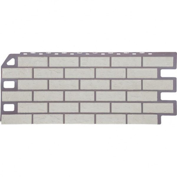 Фасадная панель FineBer, Кирпич, Мелованный белый купить в Одинцово