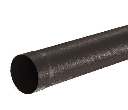 Водосток Aquasistem, Система 125x90 - Труба водосточная 1.00м RR 32 Тёмно-коричневый matt купить в Одинцово