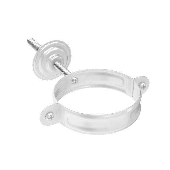 Водосток Aquasistem, система 125x90 - Комплект крепления трубы RR 20 Белый купить в Одинцово