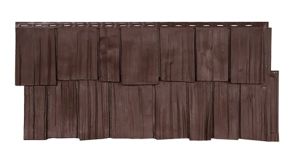 Фасадная панель T-Сайдинг- Щепа Дуб ЭКО-1 Браун купить в Одинцово